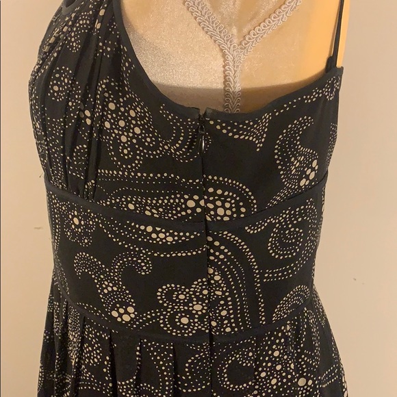 Black Paisley pleated strappy dress - Picture 4 of 4